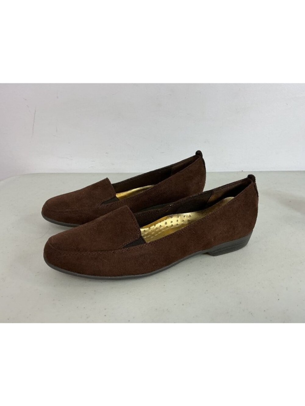 Brown Suede Flats Shoes Womens 7